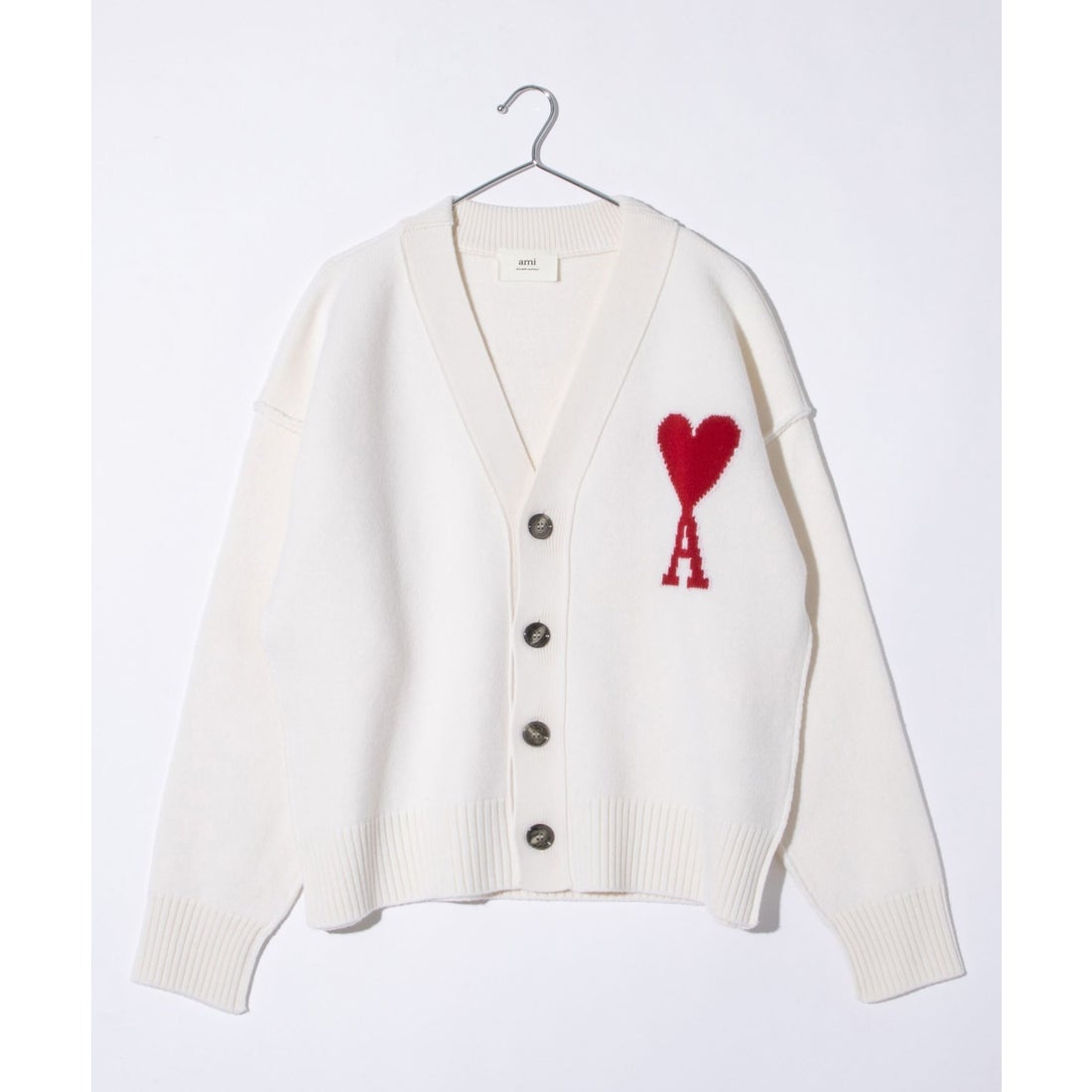 Ami Paris アミパリ Amiparis BFUKC006.018 カーディガン RED ADC