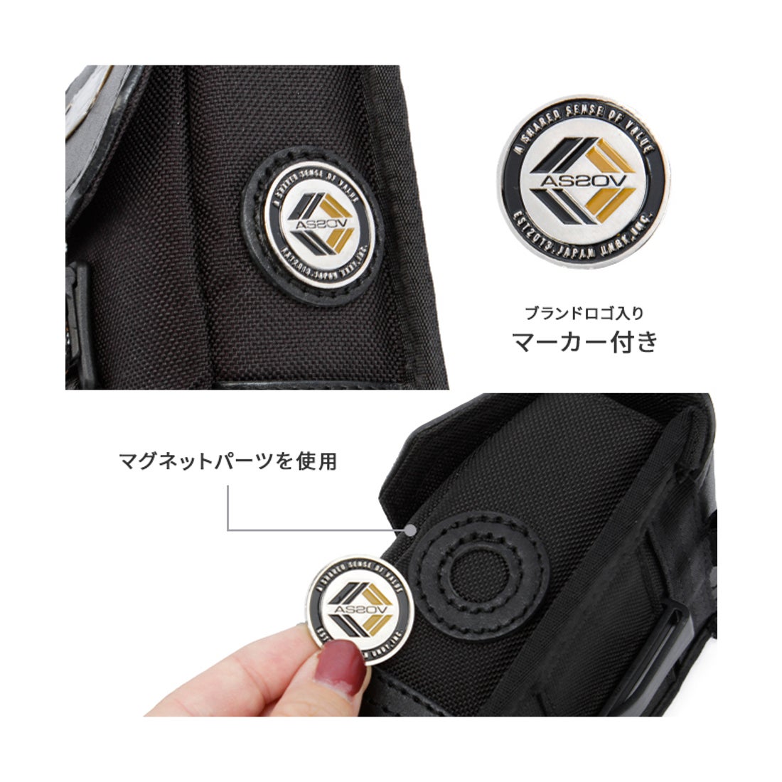 アッソブ AS2OV アッソブ ゴルフ ポーチ スコープケース スコープ