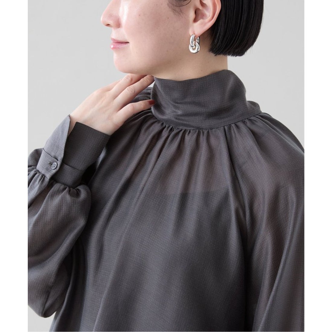 ヴェルメイユ パー イエナ VERMEIL par iena ボウタイブラウス