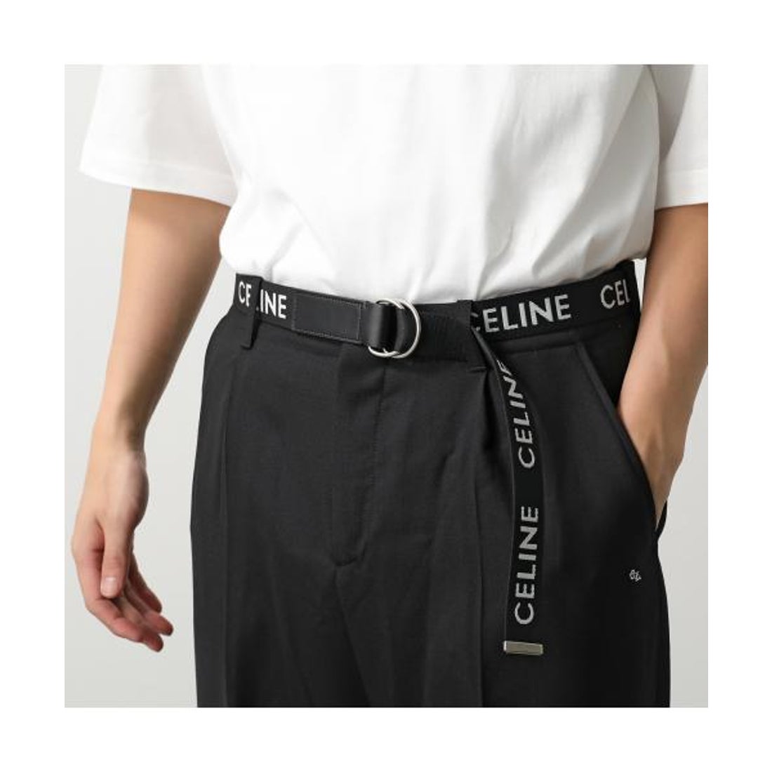 セリーヌ CELINE CELINE ベルト Medium 45AVS2AEO ロゴ ダブルリング