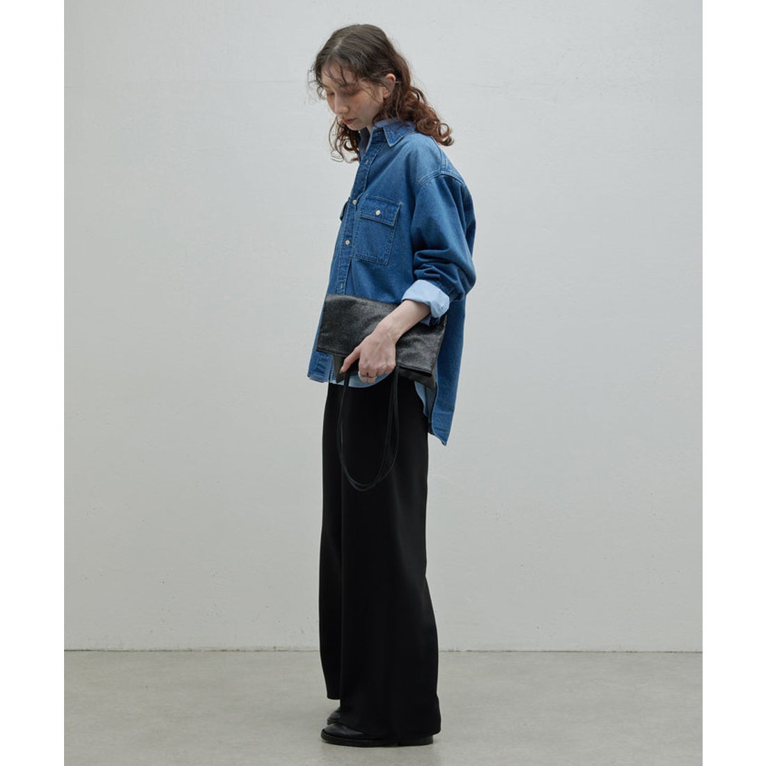 ガリャルダガランテ GALLARDAGALANTE デニムシャツ （blue