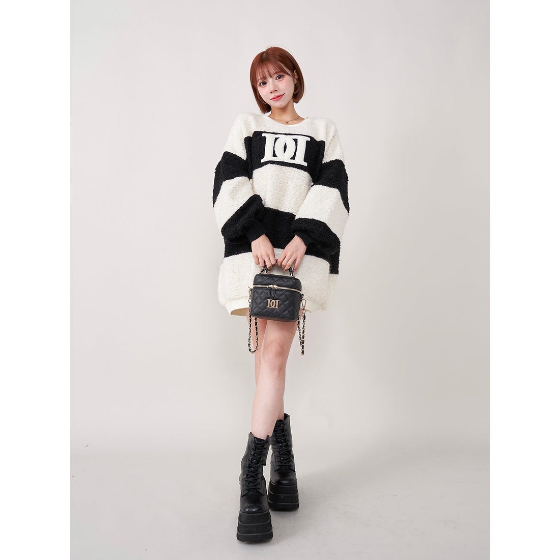 ダーリッチ Darich 【ゴールドパーツ】キルティングスクエアミニバッグ