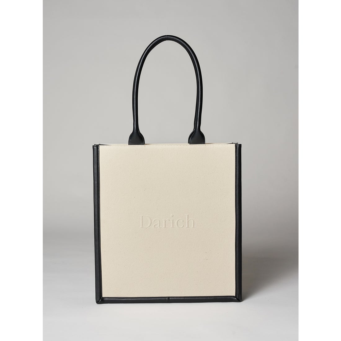 ダーリッチ Darich レザーキャンバストートバッグ （アイボリー