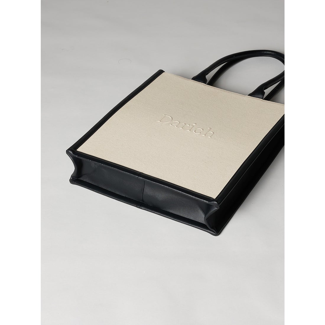 ダーリッチ Darich レザーキャンバストートバッグ （キャメル