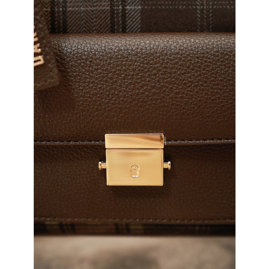 ダーリッチ Darich チェックドッキングバッグ （ブラウン