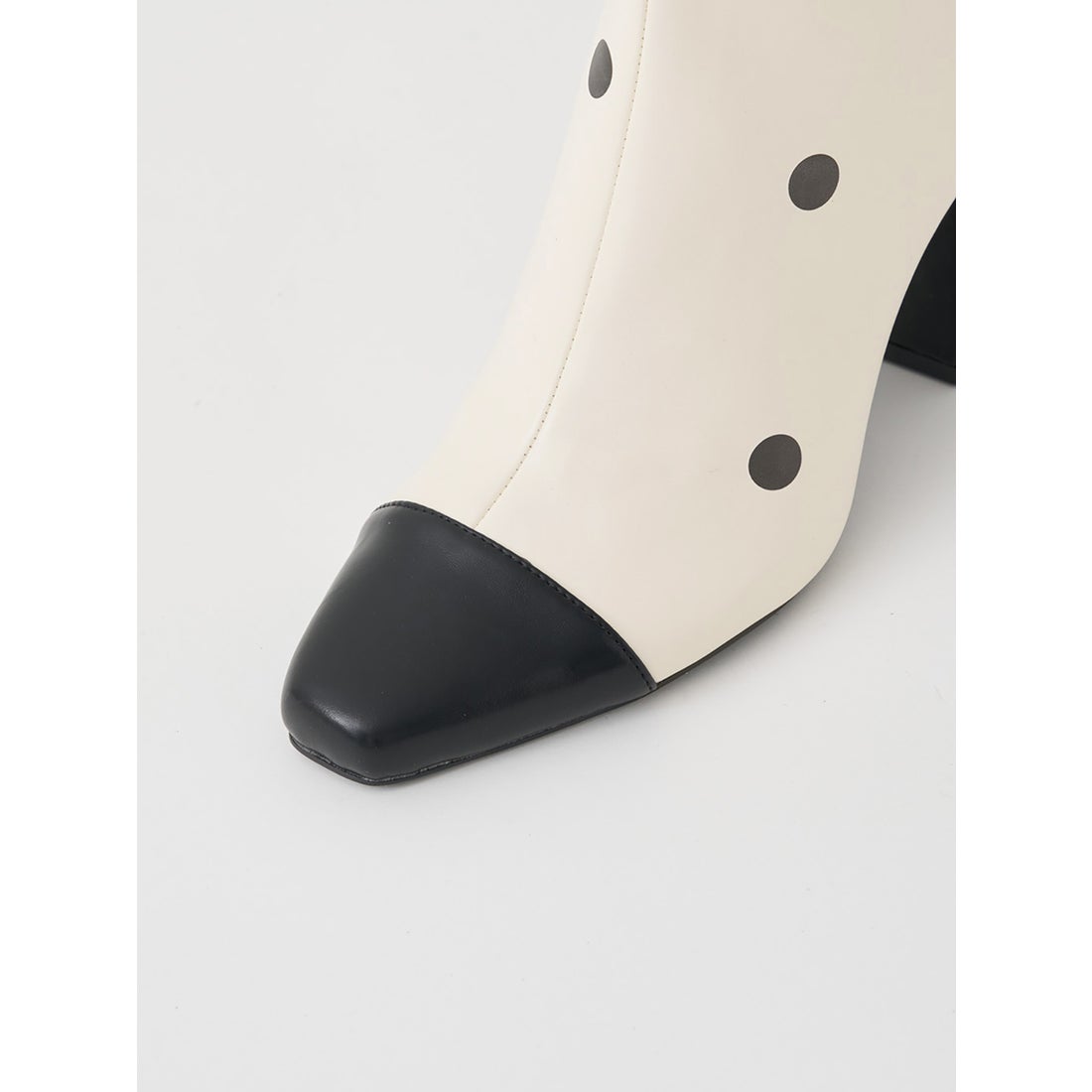 ダーリッチ Darich バイカラードットロングブーツ （ホワイト