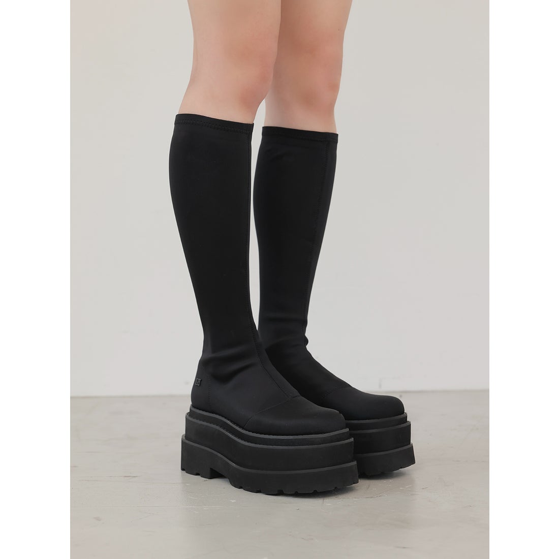 ダーリッチ Darich ウルトラストレッチフラットブーツ （ブラック