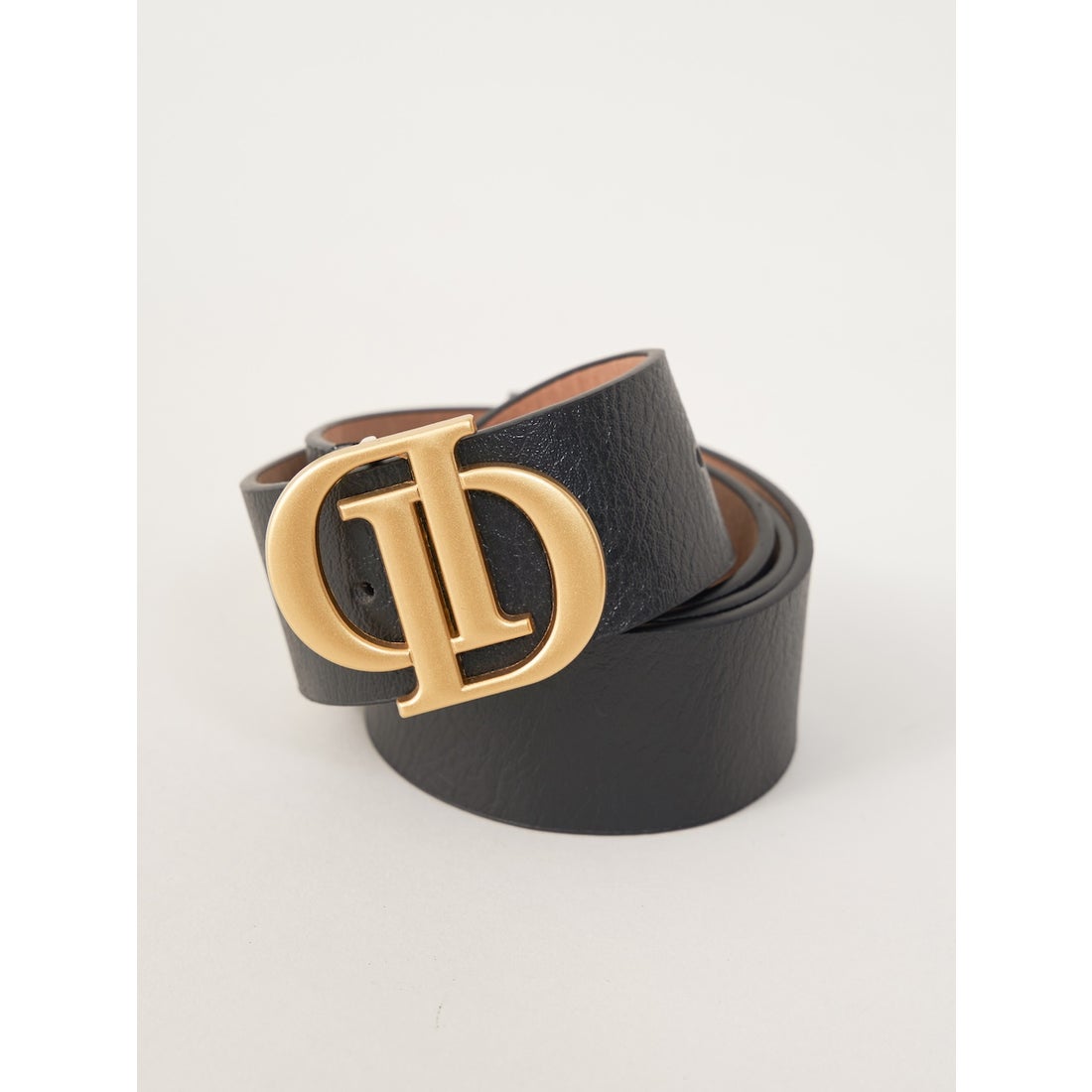 ダーリッチ Darich Dモチーフレザーベルト （ブラック） -ファッション