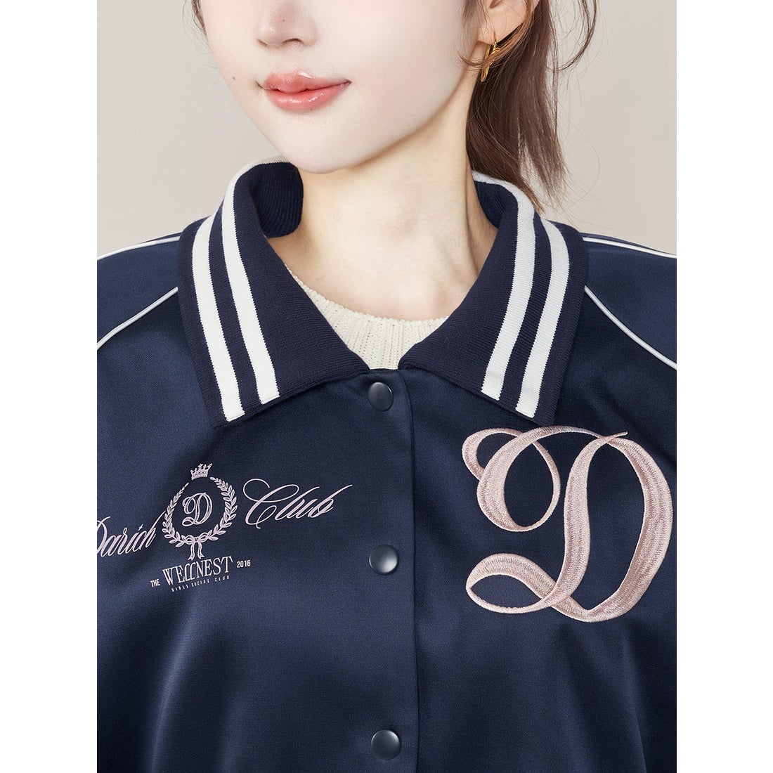 ダーリッチ Darich Darich Clubスカジャン （ネイビー） -ファッション