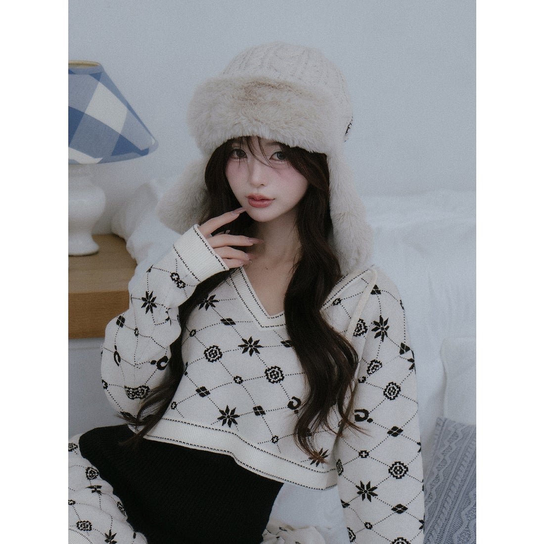 ダーリッチ Darich アンサンブルスノーロゴニットミニワンピース