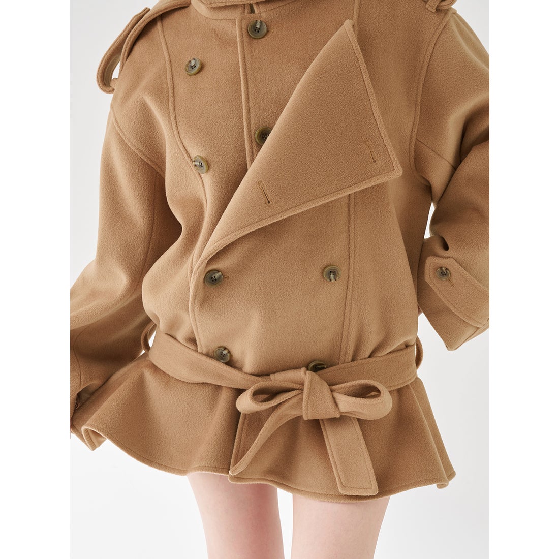 ダーリッチ Darich ドロップショルダージャケットコート （ベージュ