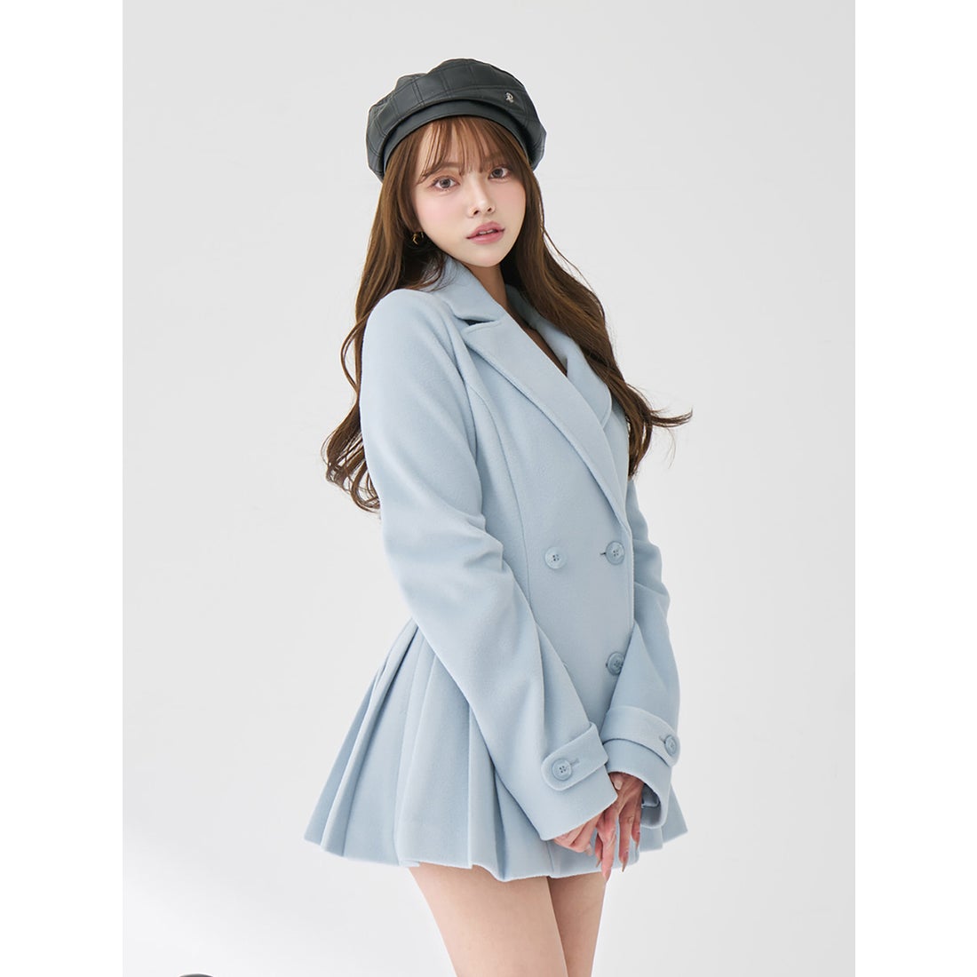 ダーリッチ Darich プリンセスラインジャケットコート （サックス