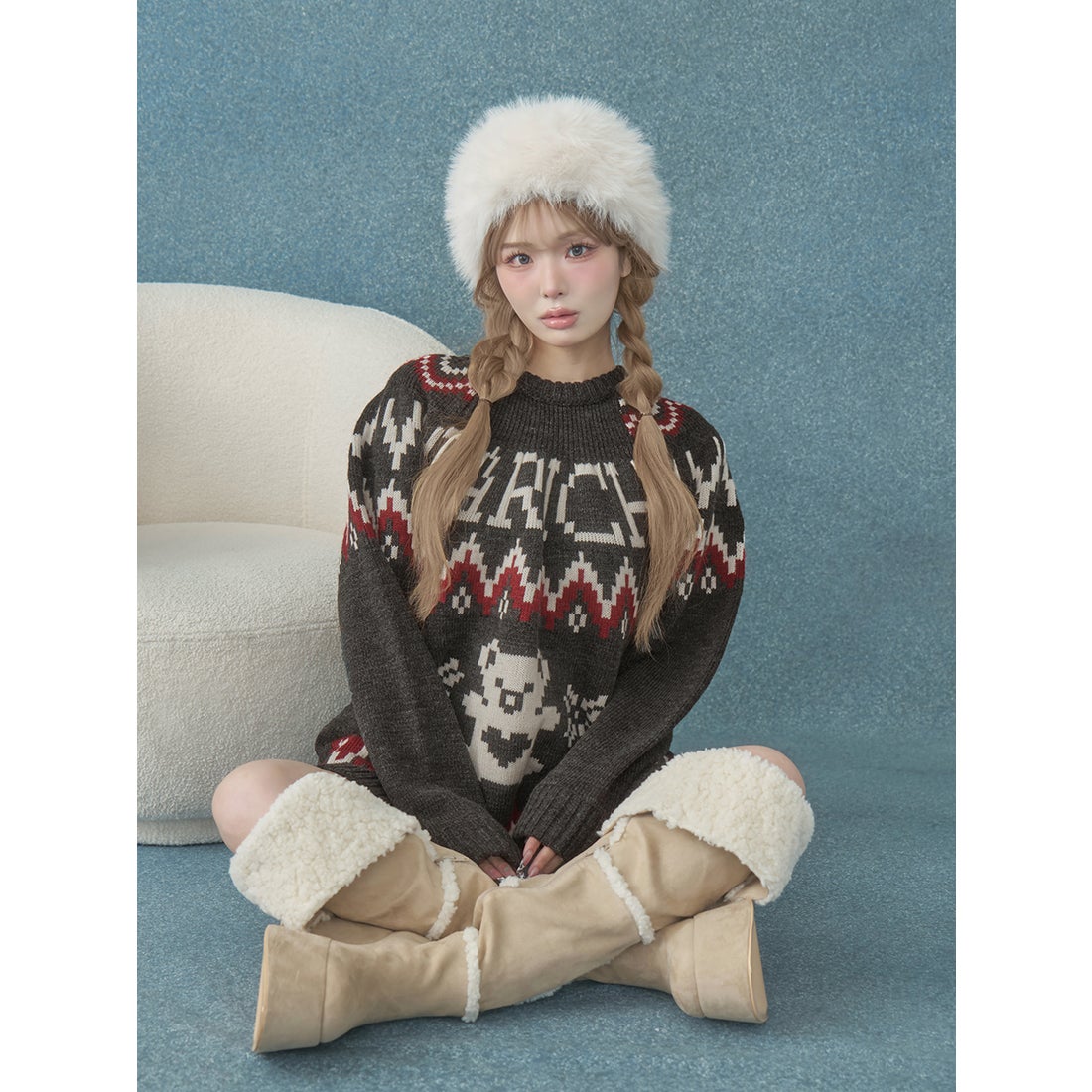 ダーリッチ Darich ノルディックベアニットプルオーバー