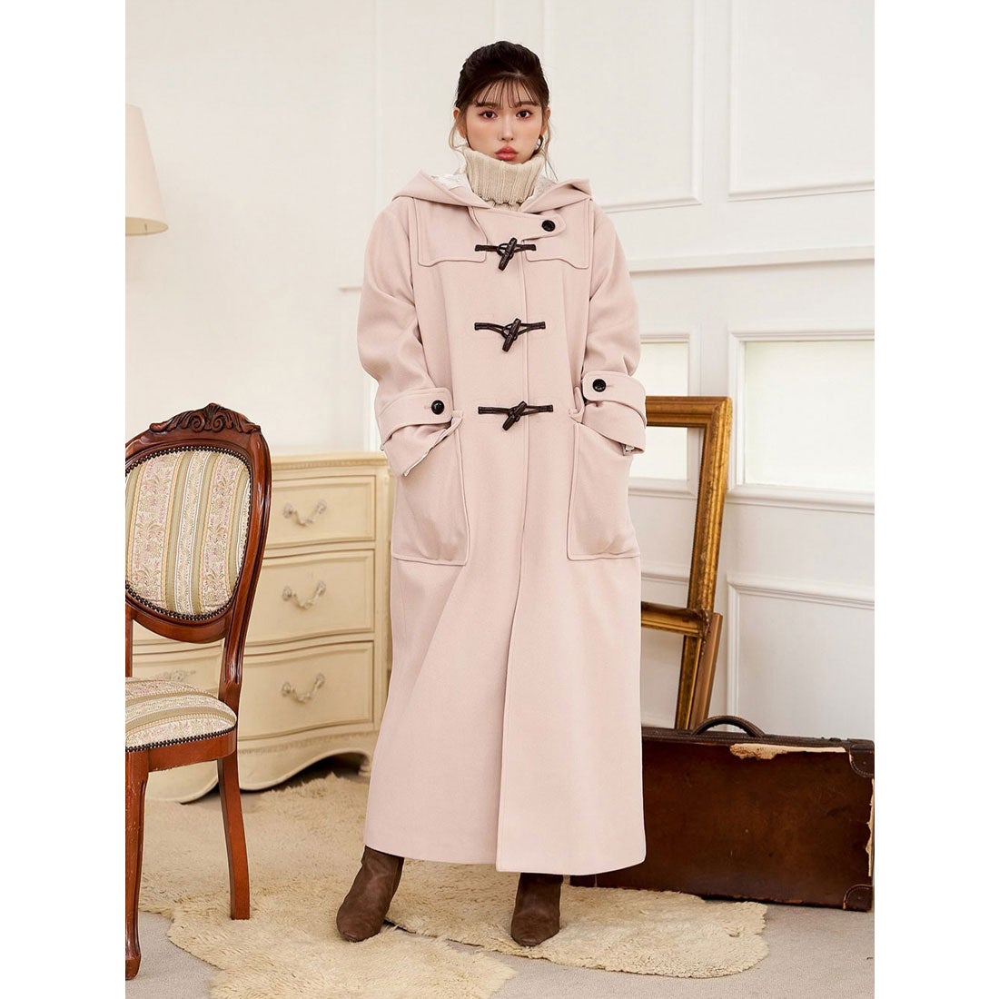 margarine fingers セーラー ダッフルコート ピンク margarine fingers