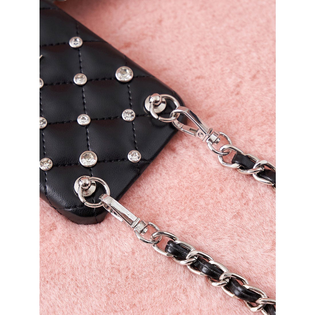 ダーリッチ Darich キルティングビジューiPhoneケース （サックス