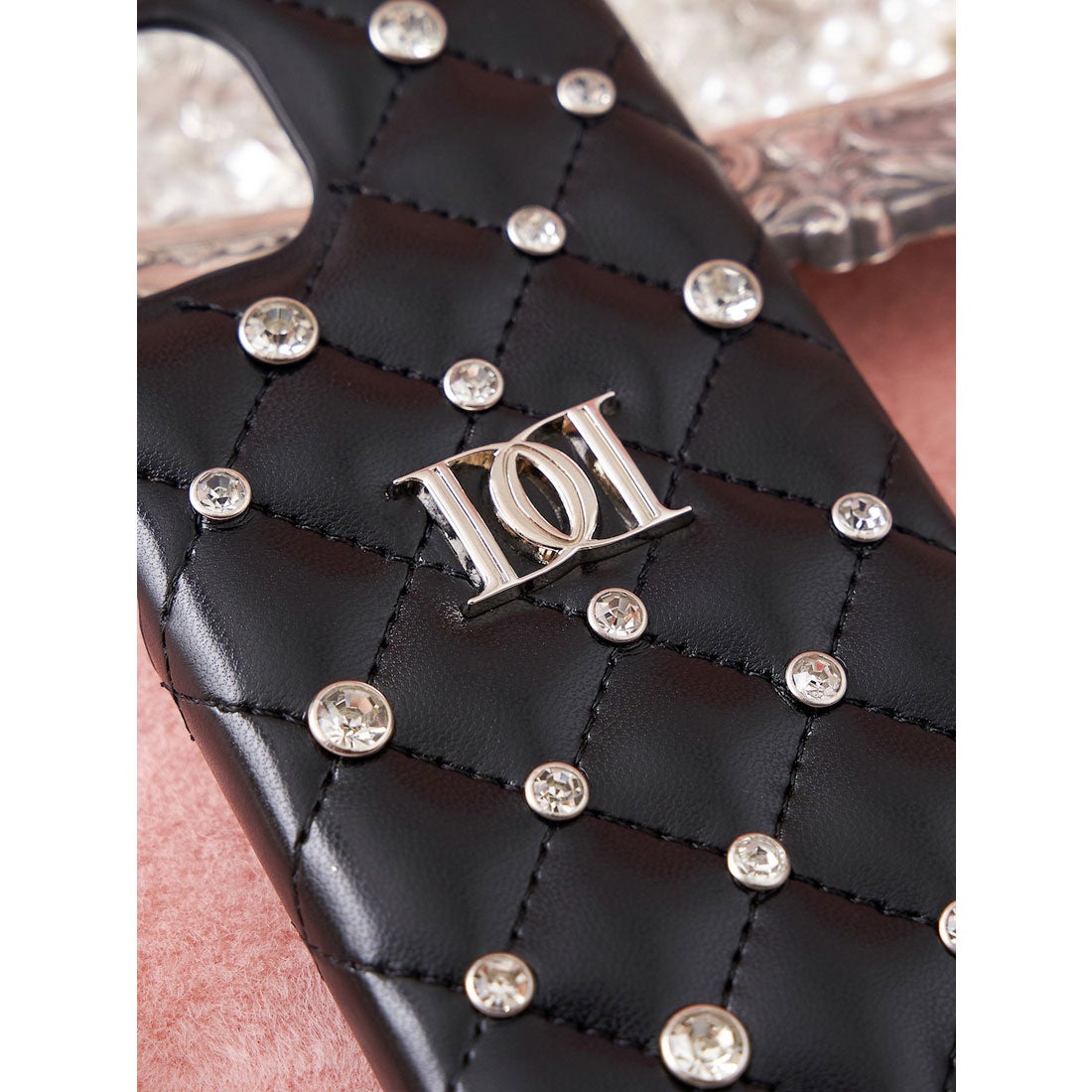 ダーリッチ Darich キルティングビジューiPhoneケース （アイボリー