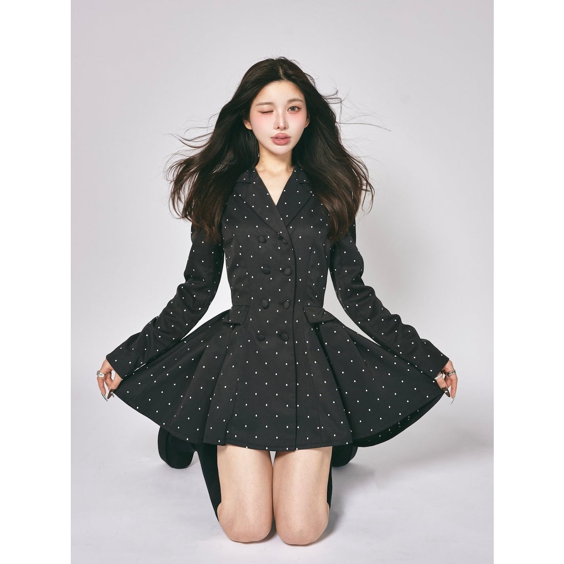 ダーリッチ Darich バックコンシャスジャケットミニワンピース