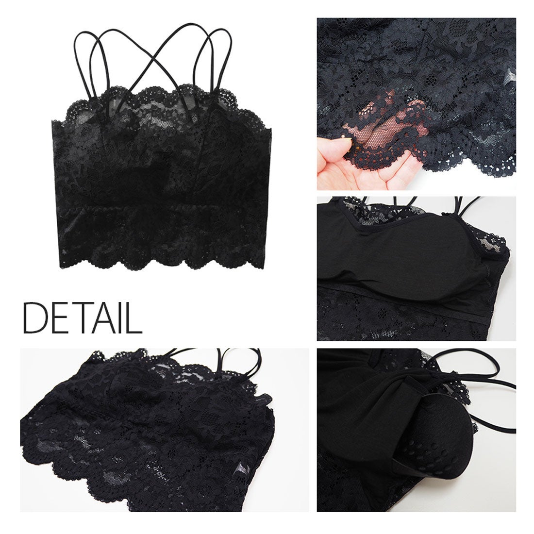 ダイヤモンドハーツ Diamond Hearts レース チューブトップ カップ付き