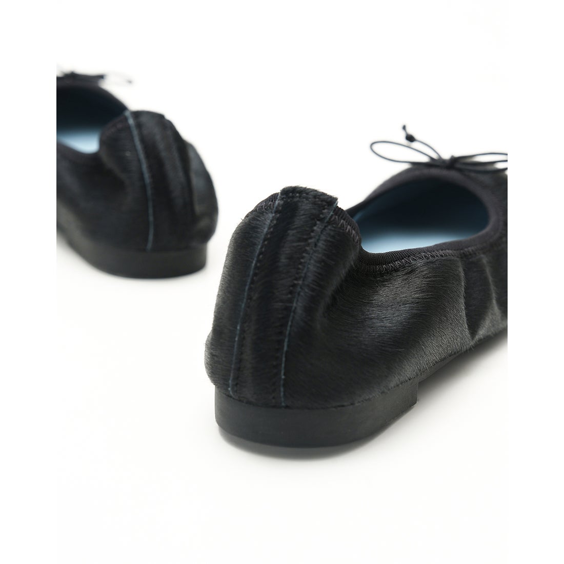 フラットバレエシューズ （ブラック ハラコレザー） -Emma Francis