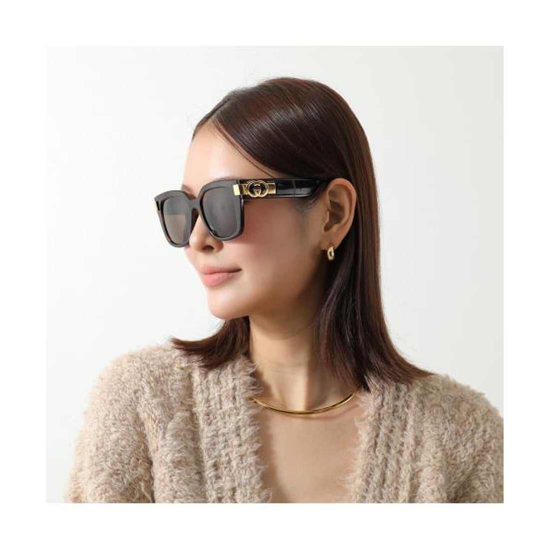 グッチ GUCCI GUCCI サングラス GG1690SK ウェリントン型 GGロゴ （001