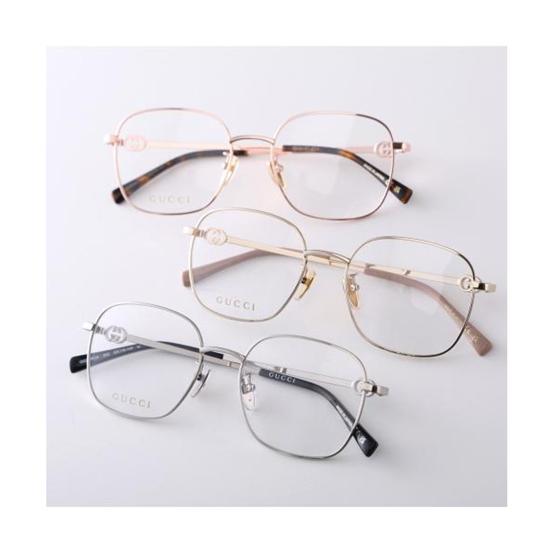 グッチ GUCCI GUCCI メガネ GG2006OA メタルフレーム GGロゴ （003