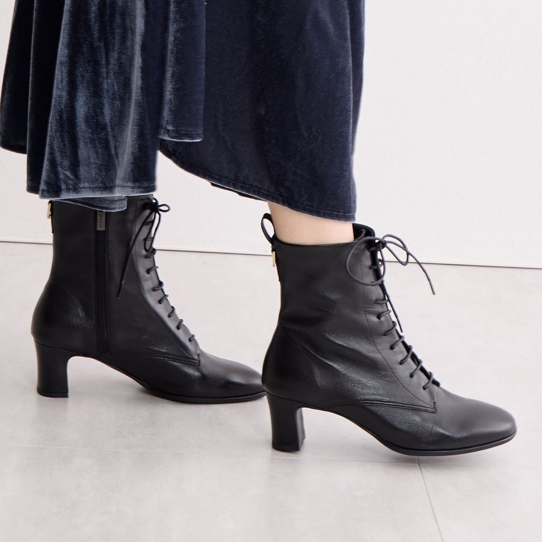 ヒミコ 卑弥呼 レースアップヒールブーツ/641422 （Dブラウン） -靴