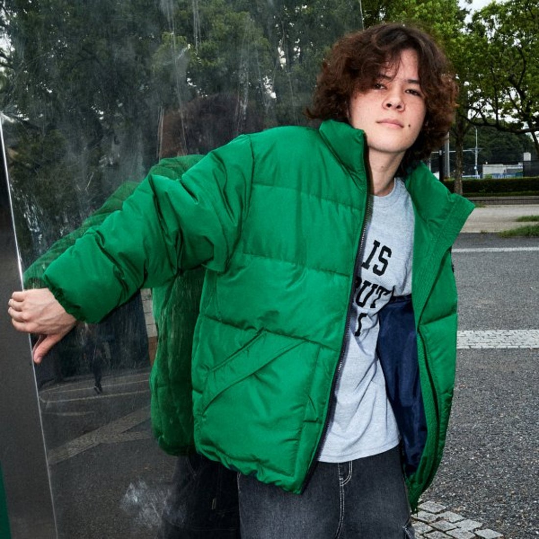 グラソス GLAZOS ファイバーダウンジャケット （グリーン） -靴