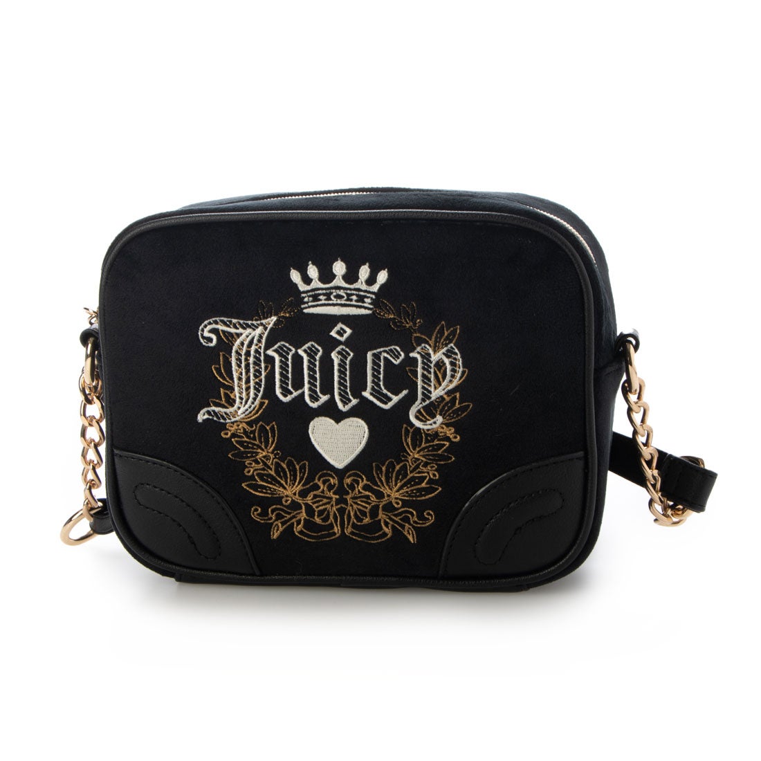ジューシークチュール Juicy Couture ロゴ入りベルベットショルダー