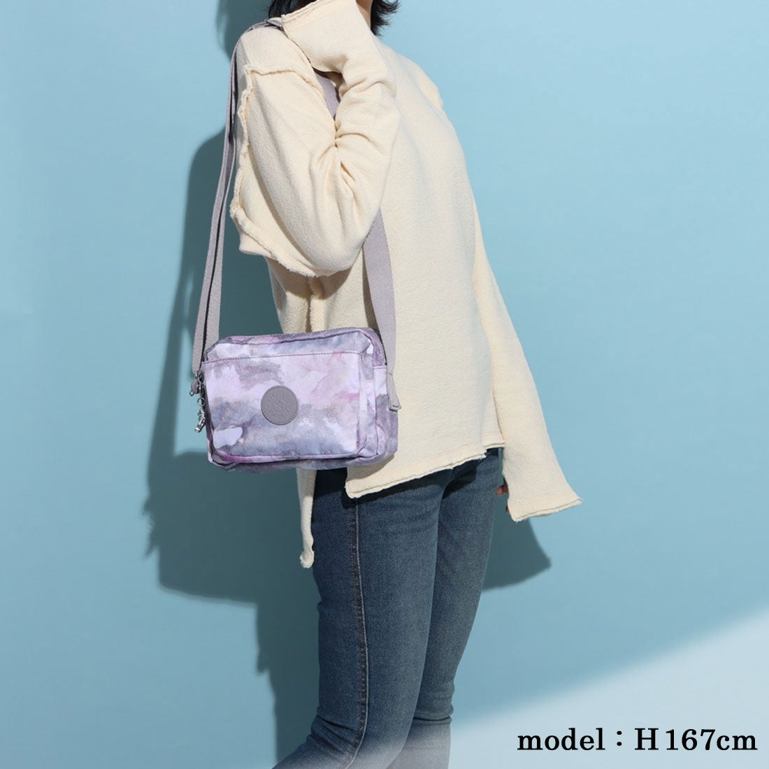 キプリング Kipling ABANU M （midnight frost） クロスボディバッグ