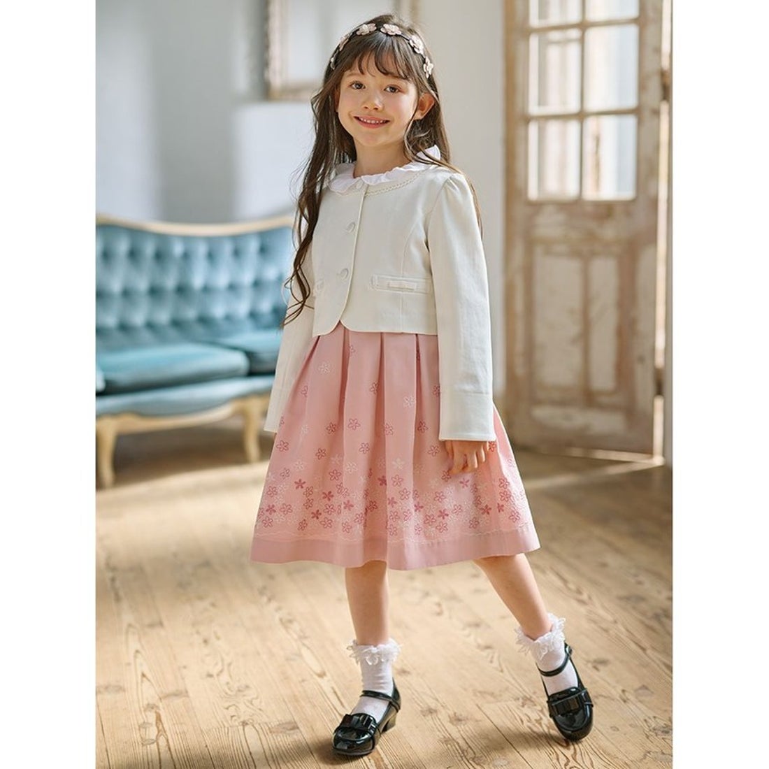 クミキョク キッズ 組曲 KIDS 【110－140cm】サクラサク ワンピース