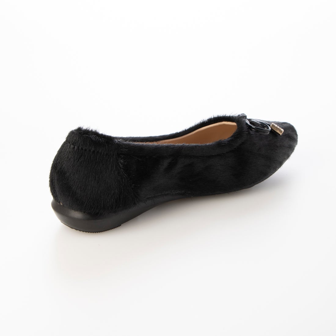 ラ コラージュ LA'COLLAGE リボンバレエシューズ （ブラック