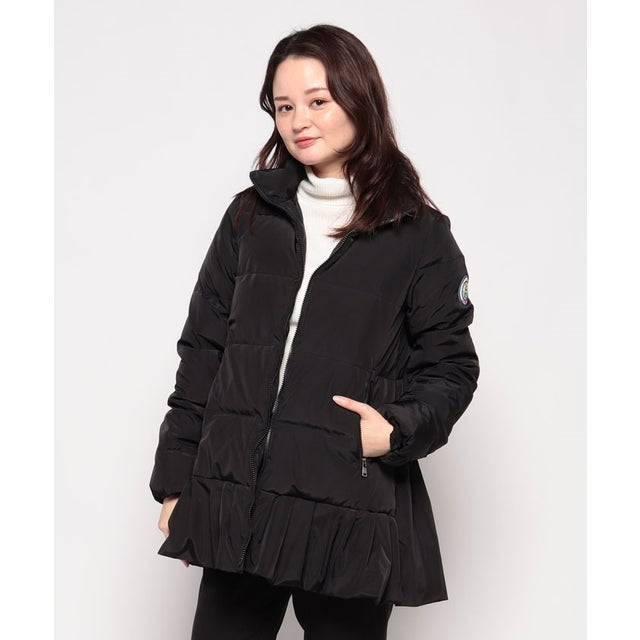 ミス ジェイ MISS J タックペプラムダウンジャケット （ブラック