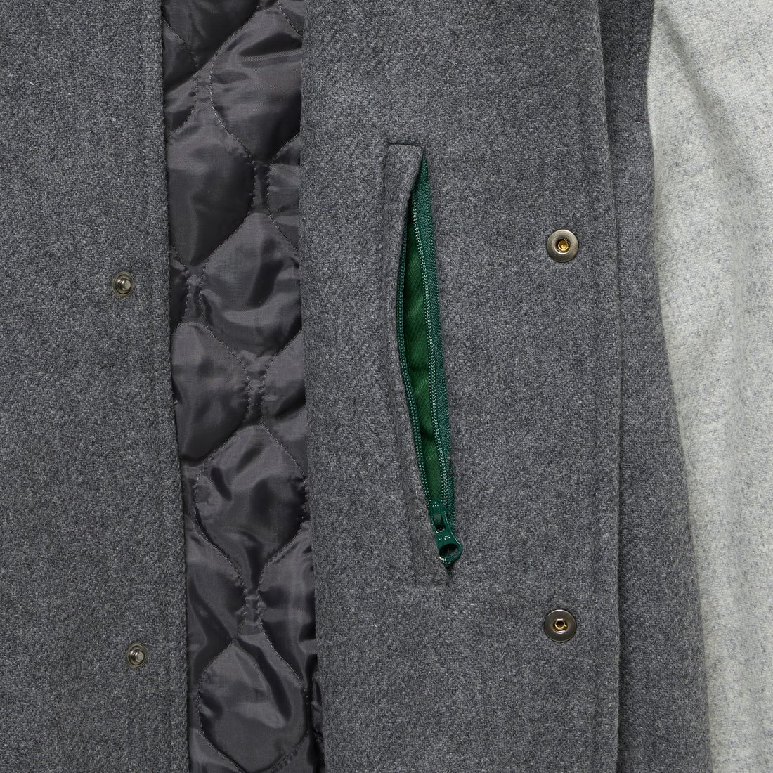 ラコステ LACOSTE ベーシックバーシティジャケット （グレー