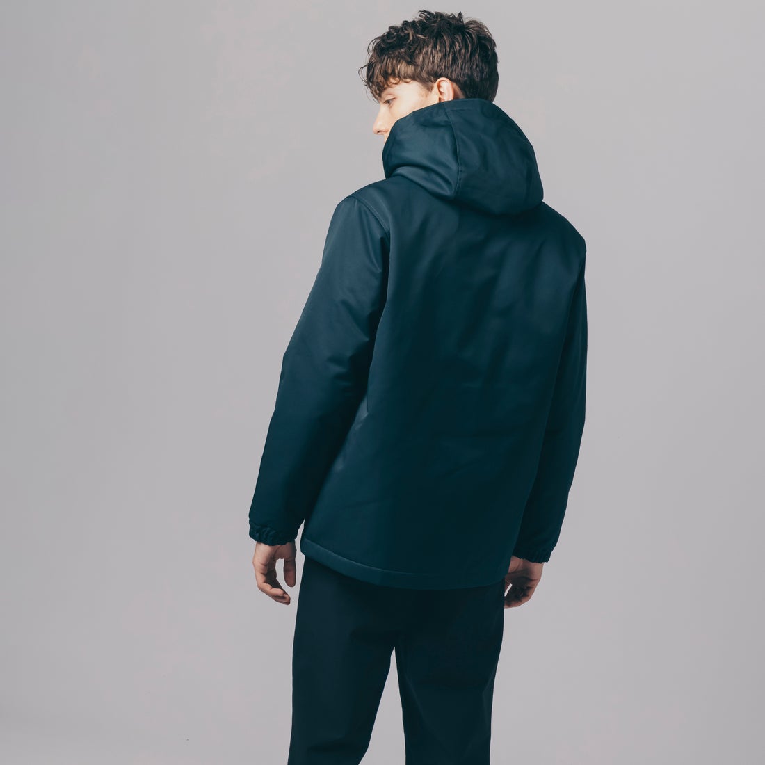 ラコステ LACOSTE フード付きコーチジャケット （ダークグリーン