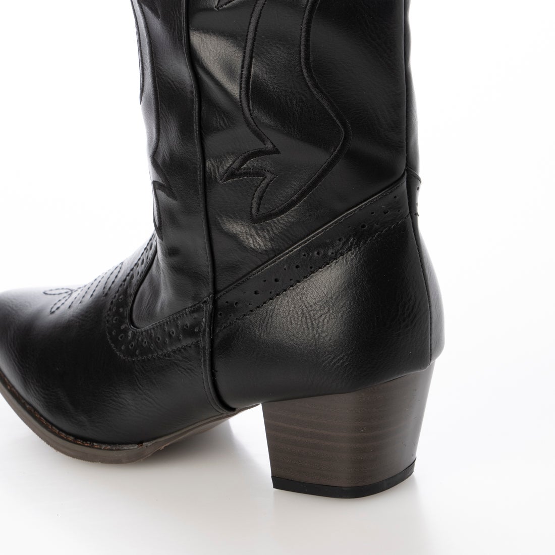 エルエフワイティー LFYT レトロ刺繍ウエスタンブーツ （黒