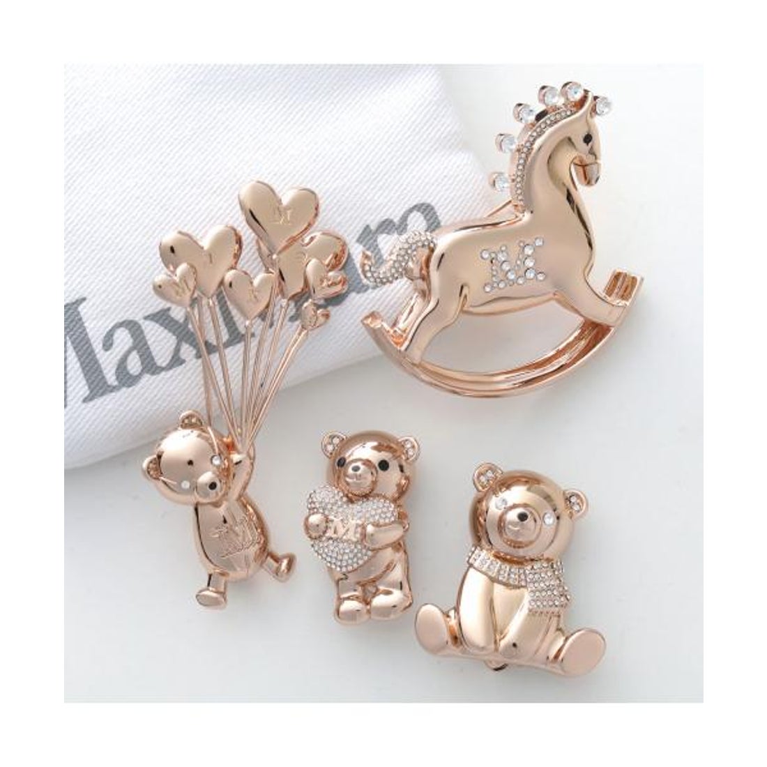 マックスマーラ Max Mara MAX MARA ブローチ TEDDYBROOCH SHINY テディ