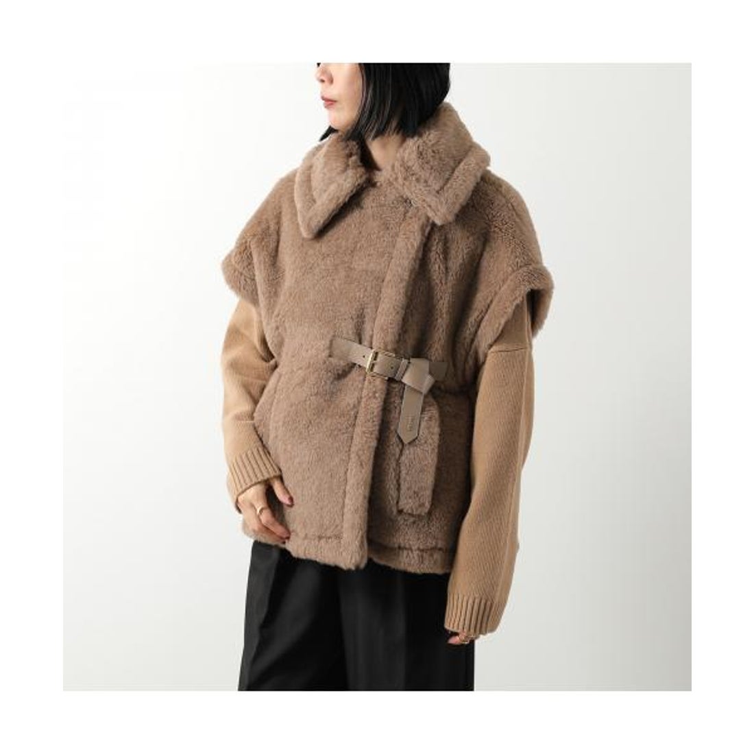 マックスマーラ Max Mara MAX MARA ケープ NEWABAVO4 ニューアバボ