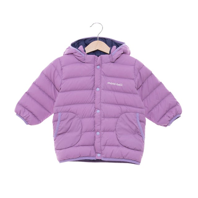 モンベル mont-bell リバーシブル ダウンジャケット Baby's （ピンク