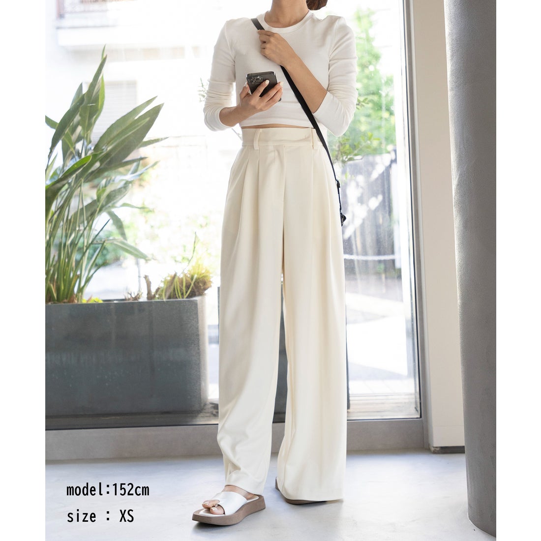 MAISON BREEZE Amu 【SETUP7】Two Tuck Wide Pant ワイドパンツ タック