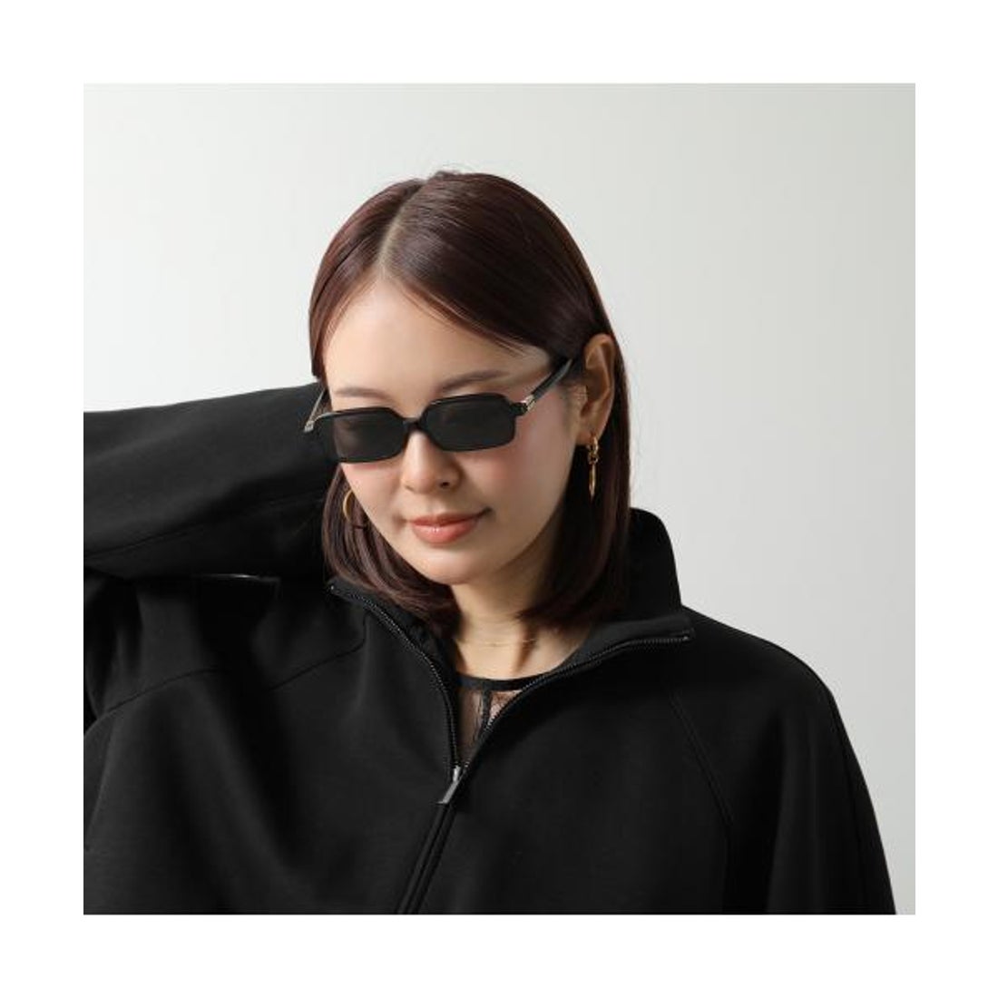 ミュウミュウ Miu Miu MIUMIU サングラス SMU 11Z スクエア型 （14L