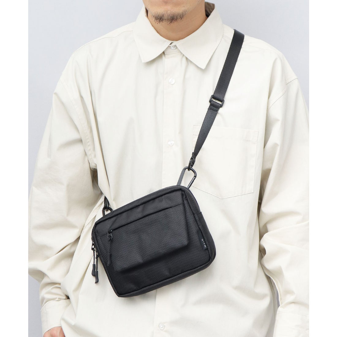 ノワール NoiR ショルダーバッグ メンズ レディース 黒 ミニショルダー