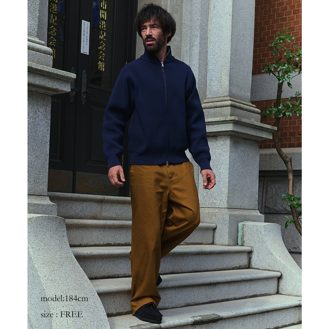 ニュアンス NewAnce Drivers Knit / ドライバーズニット （ネイビー