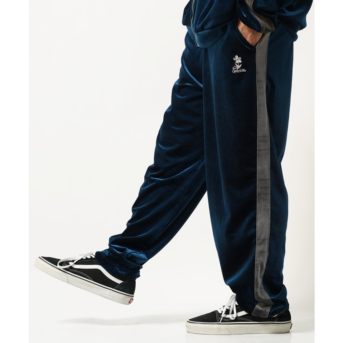 ワンフォークロージング 1111clothing ◇ベロア トラックパンツ