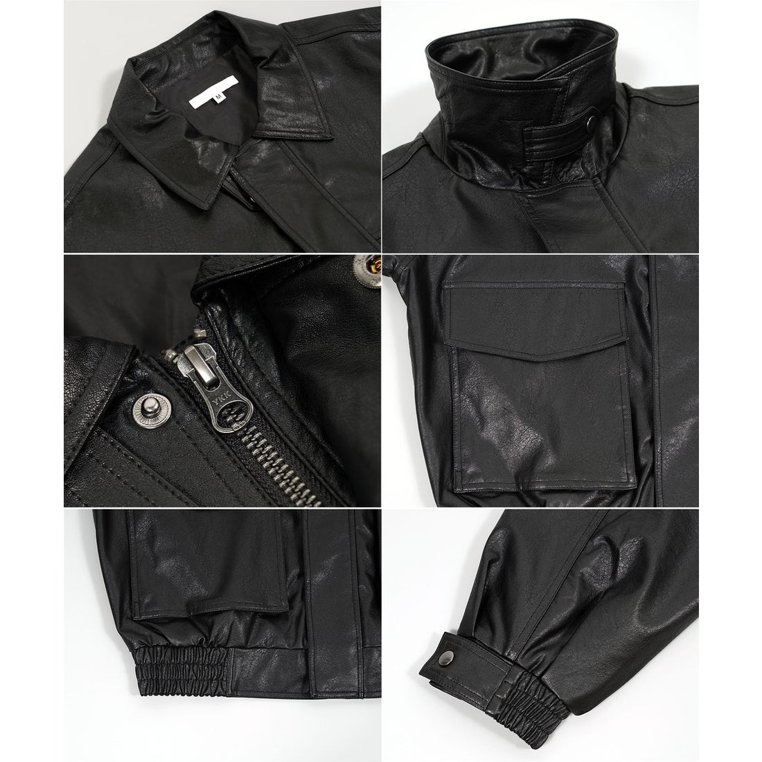 ワンフォークロージング 1111clothing PUレザー ジャケット メンズ a