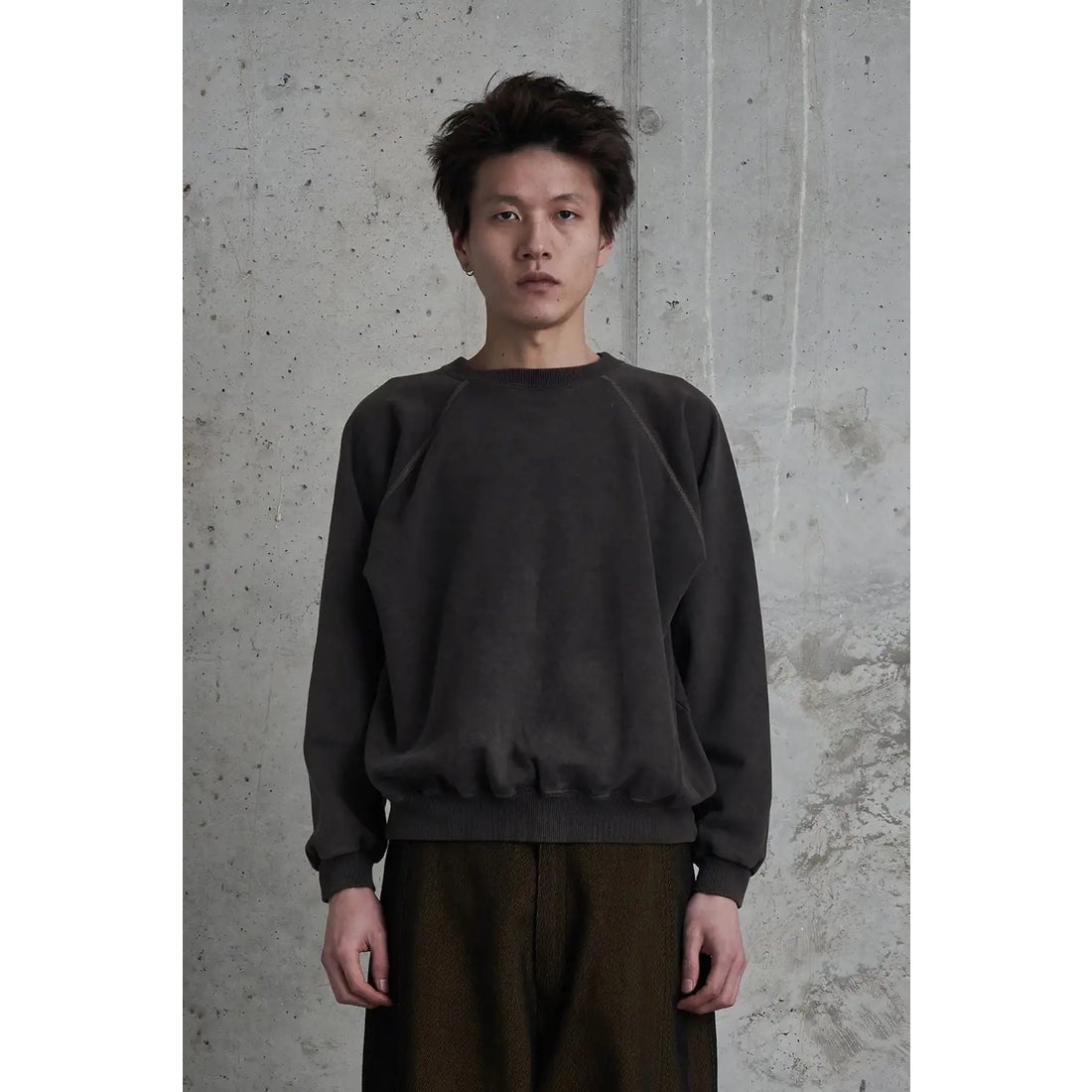オマールアフリディ Omar Afridi Shabby Sweat shirt （Shabby brown