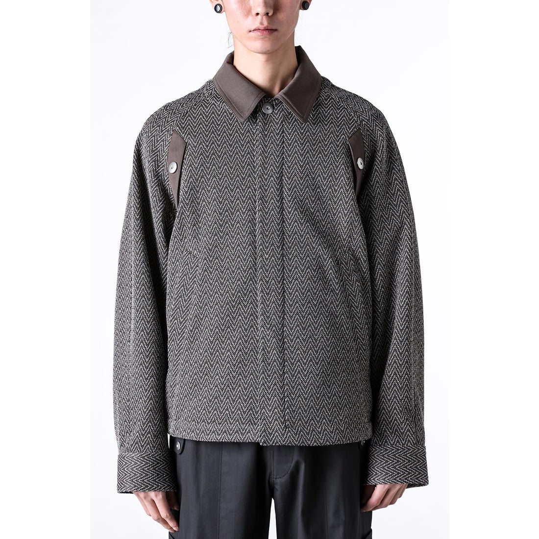 オマールアフリディ Omar Afridi Bove Jacket (Jacquard x Sand