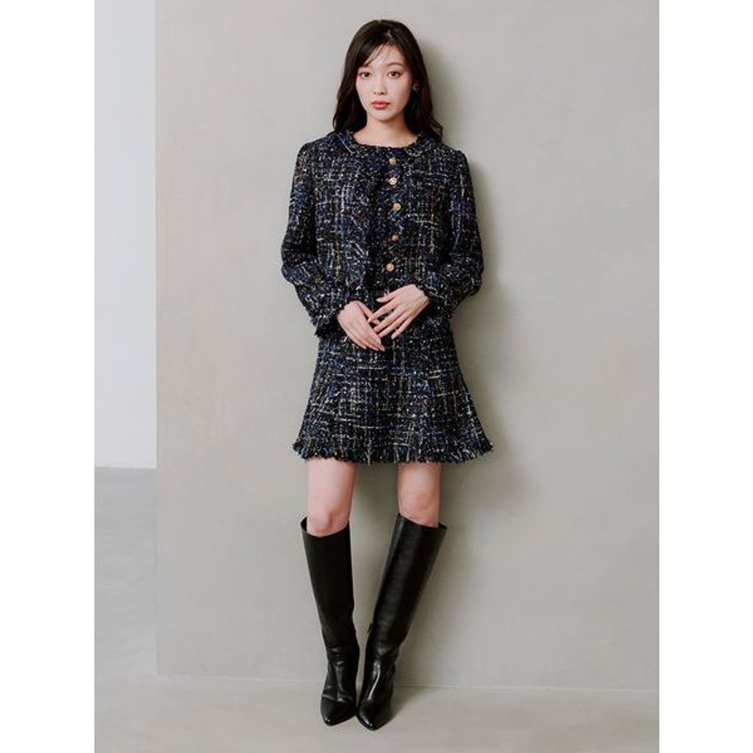 スナイデル SNIDEL ツイードジャケット （NVY） - ファッション通販 d