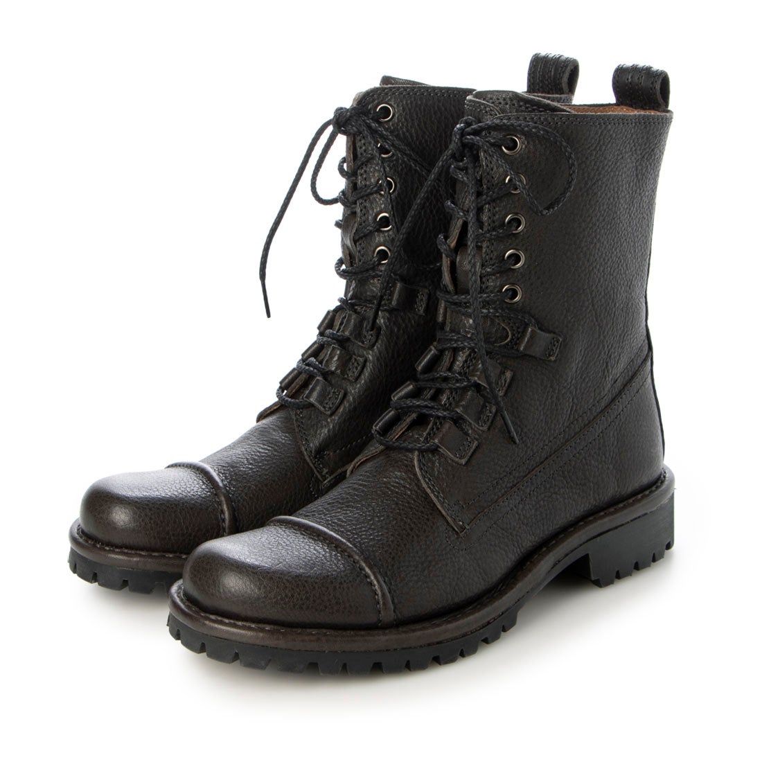 サヤ SAYA レースアップショートブーツ （ダークグレイ） -【公式