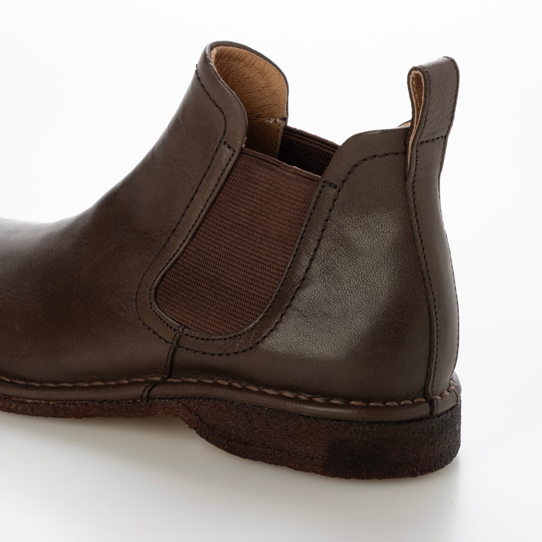 サヤ SAYA プラット製法本革サイドゴアブーツ （ダークブラウン