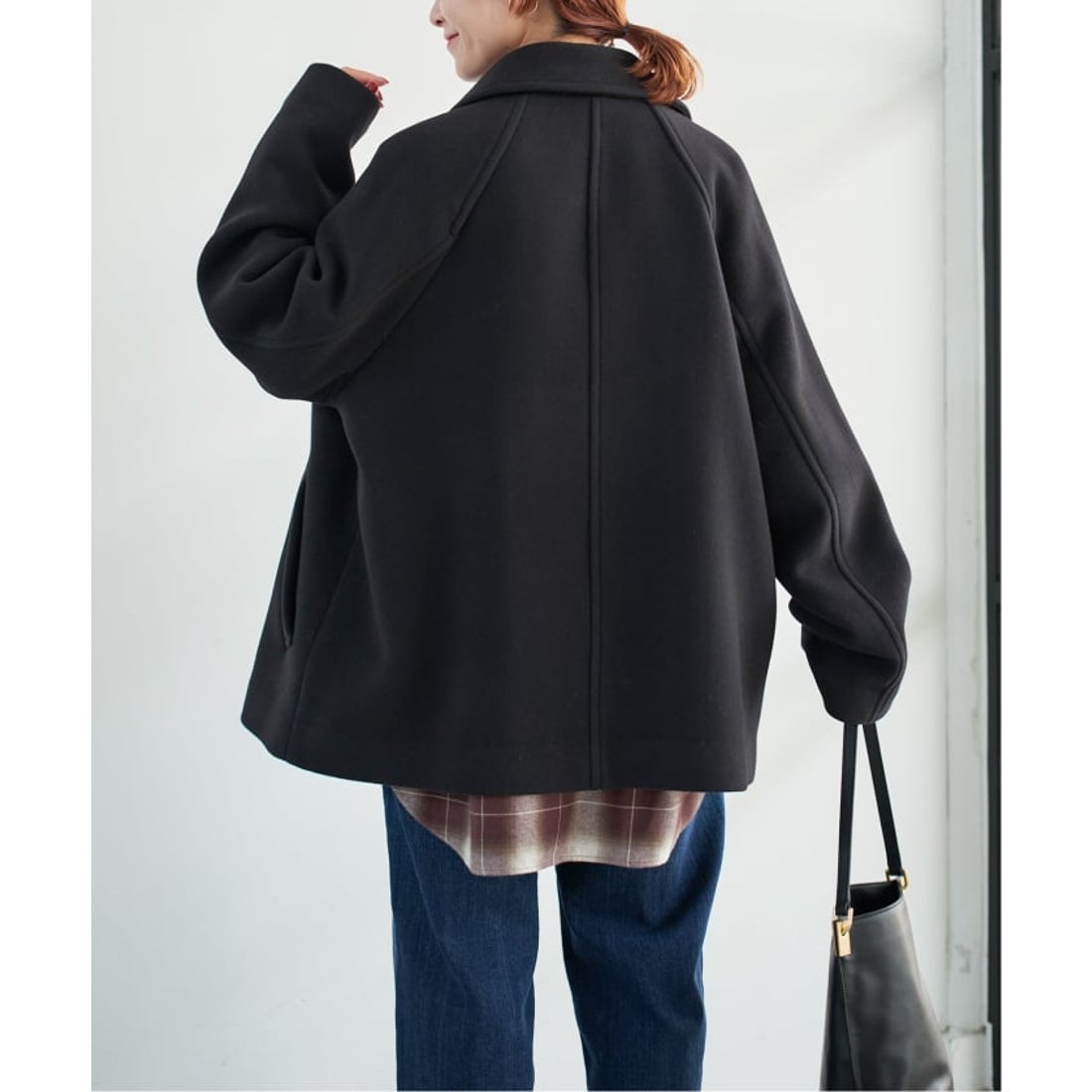 スピック＆スパン Spick & Span S160スタンドカラーショートコート